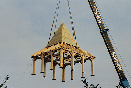 Construction of the top of the tower