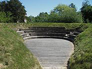 The open air Amphitheatre in the garden of Steprath Mansion