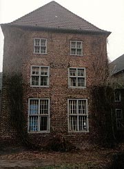 The old house front of the house